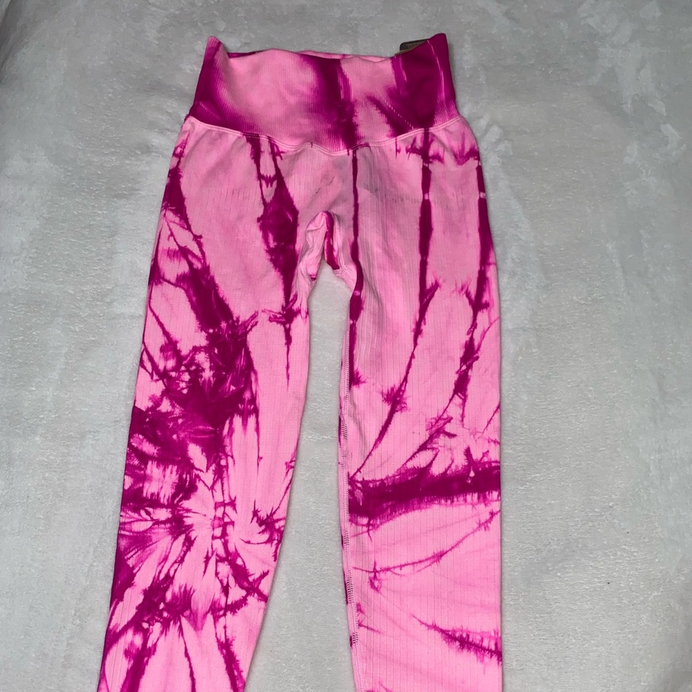 Victoria's Secret PINK ACTIVE Seamless Leggings High Waist 7/8 Tight  Pink  XS